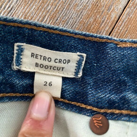 Madewell Retro Crop Boot Cut Jeans 26” - Picture 6 of 9